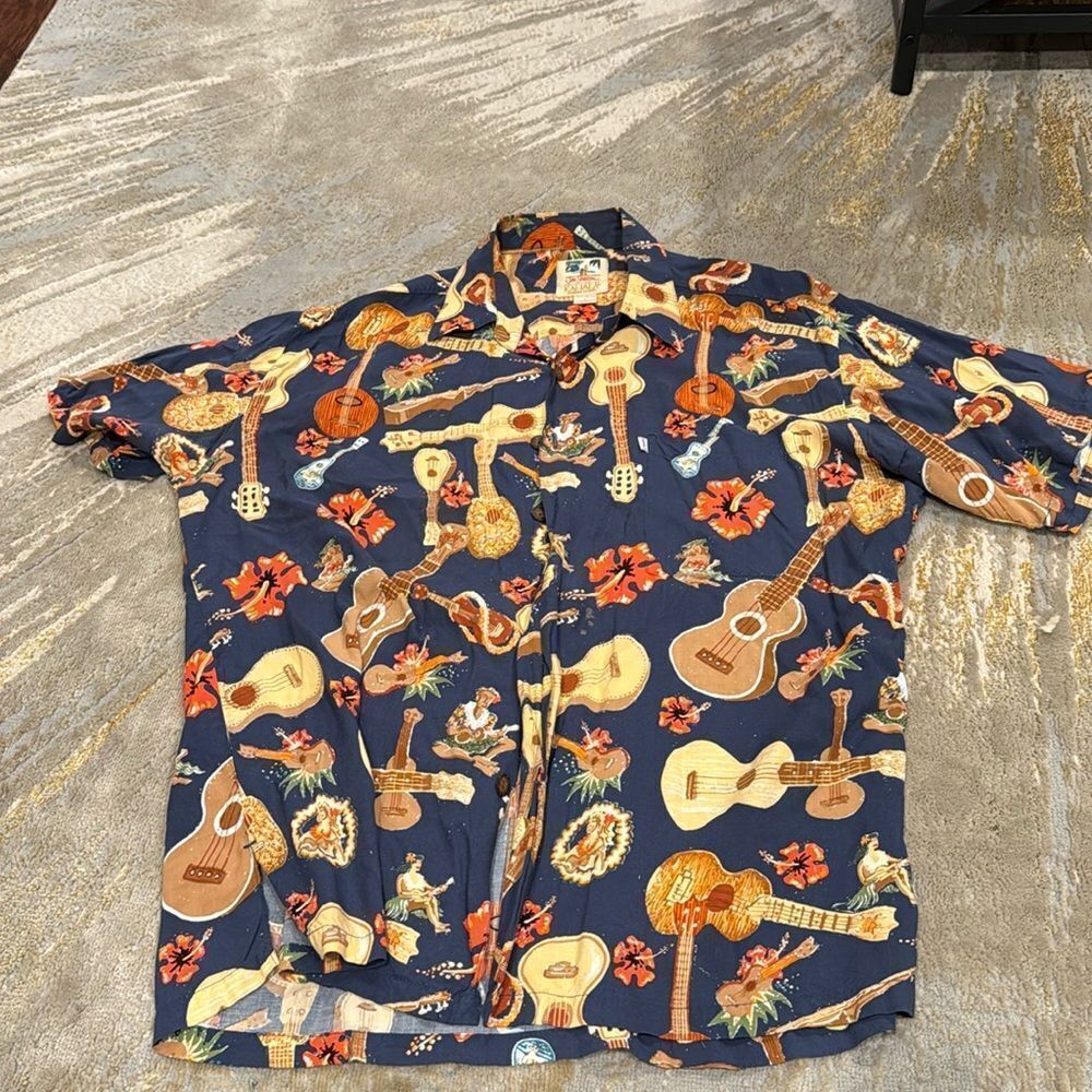 Vintage John Severson - Kahala Artist Series Men's Aloha Shirt -- ‎ Size Large